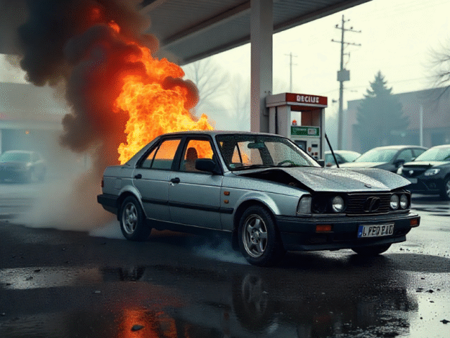 Insurance Rights in an Accident at a Service Station