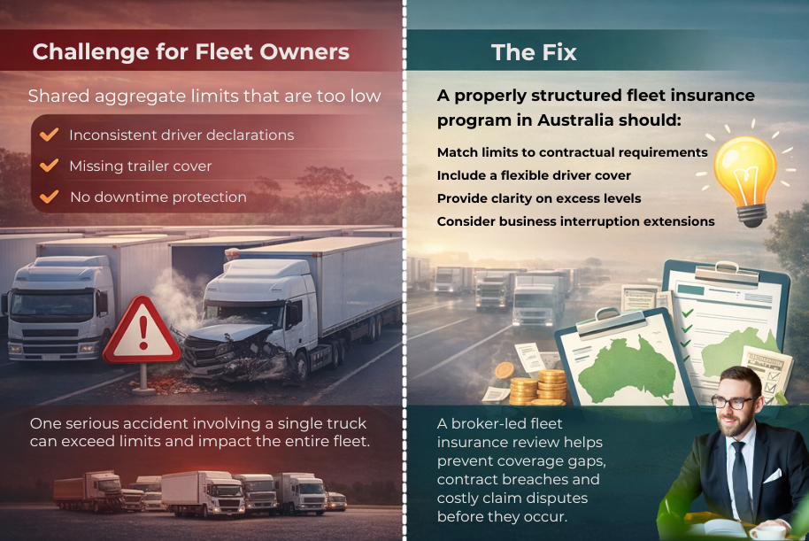 Commercial truck fleet insurance