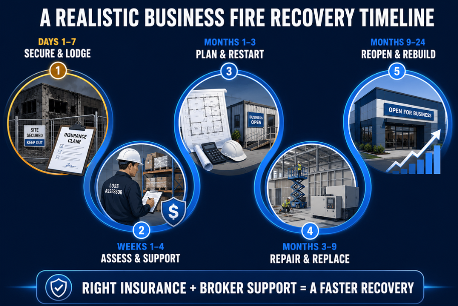 How Long to Rebuild a Business After a Fire: A Realistic Timeline