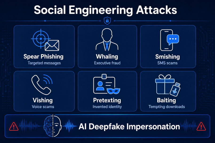 Types of Social Engineering Attacks Employees Should Recognise