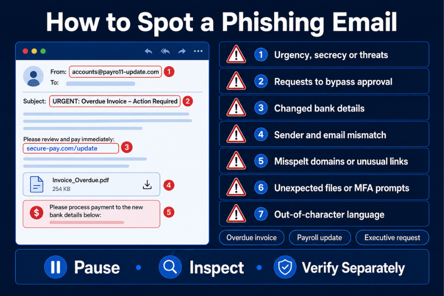 How to Spot a Phishing Email: Red Flags and Examples