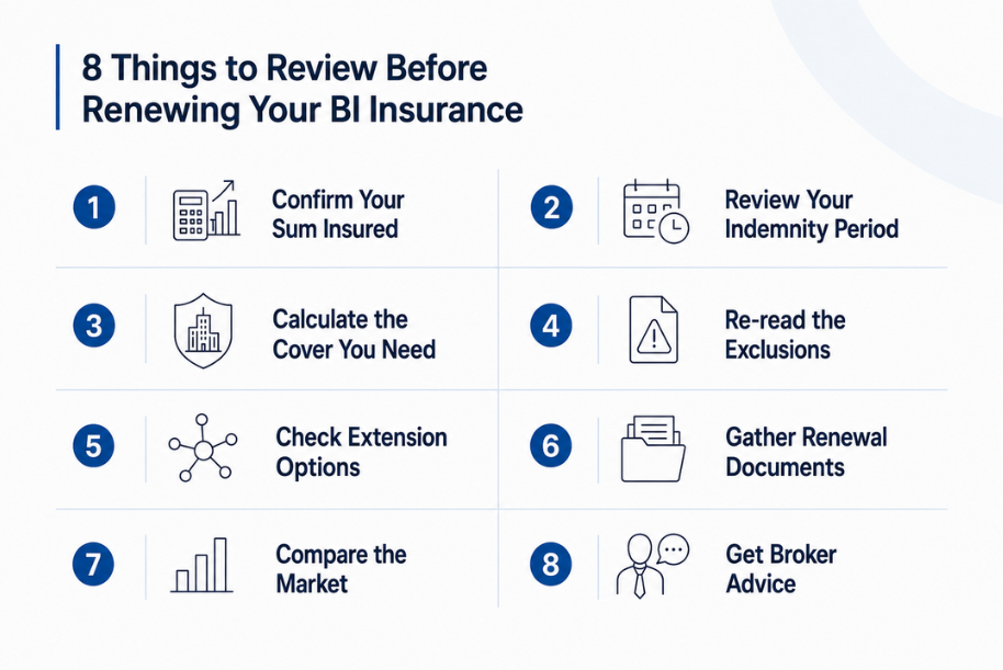 Things to Review Before Renewing Your BI Insurance
